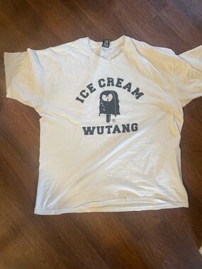 Vintage Ice Cream Wutang White Graphic Tee - Men's Short Sleeve